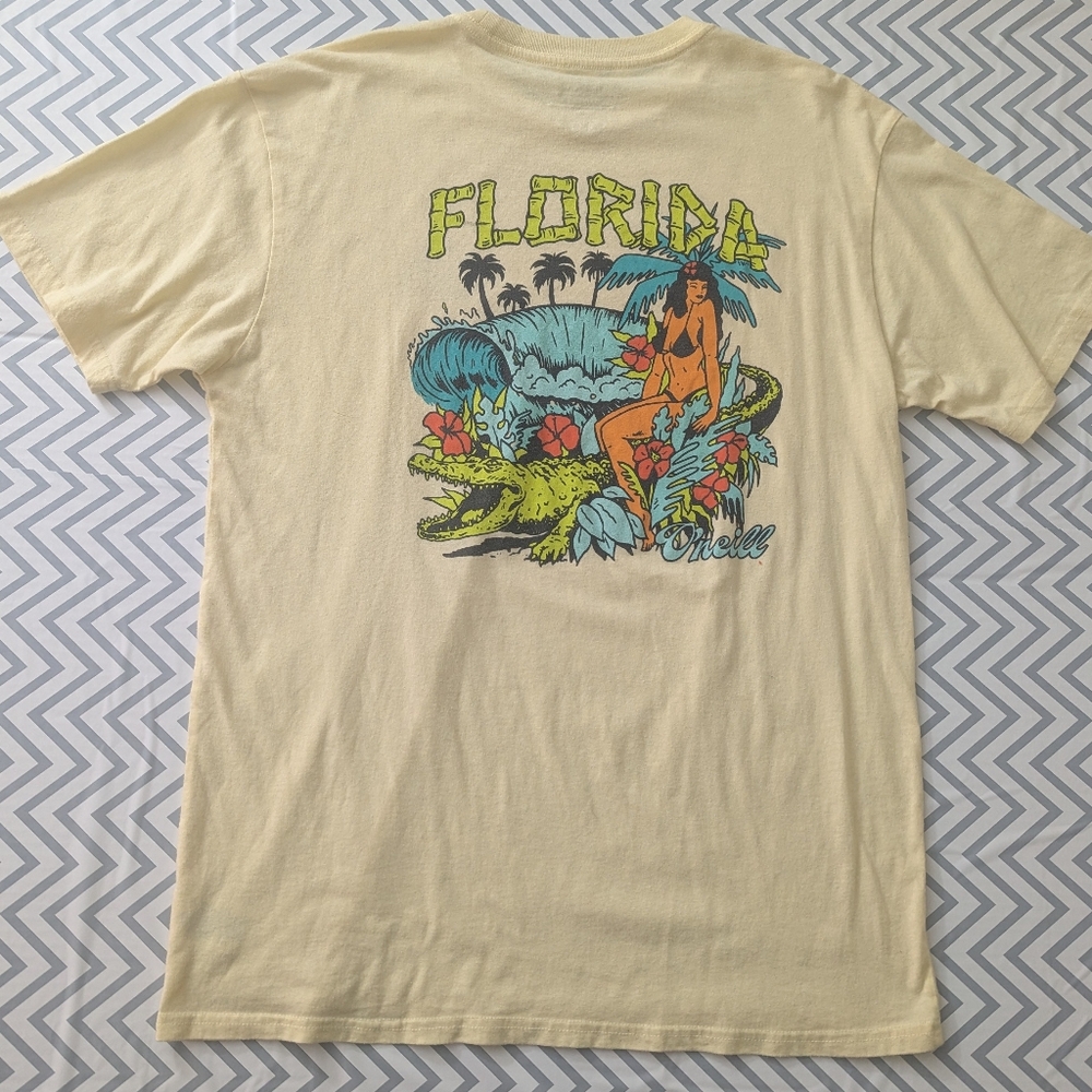 O'Neil Florida Graphic Print Yellow Size Large